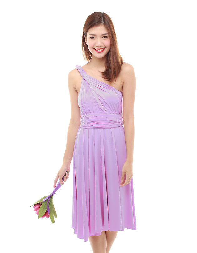 Cherie Convertible Classic Dress in Lilac